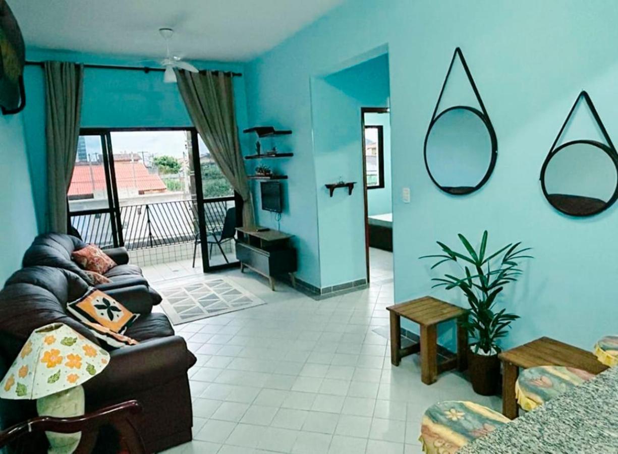 Apartamento Ap Beira-Mar Com Wi-Fi E Garagem Mongaguá Exterior foto