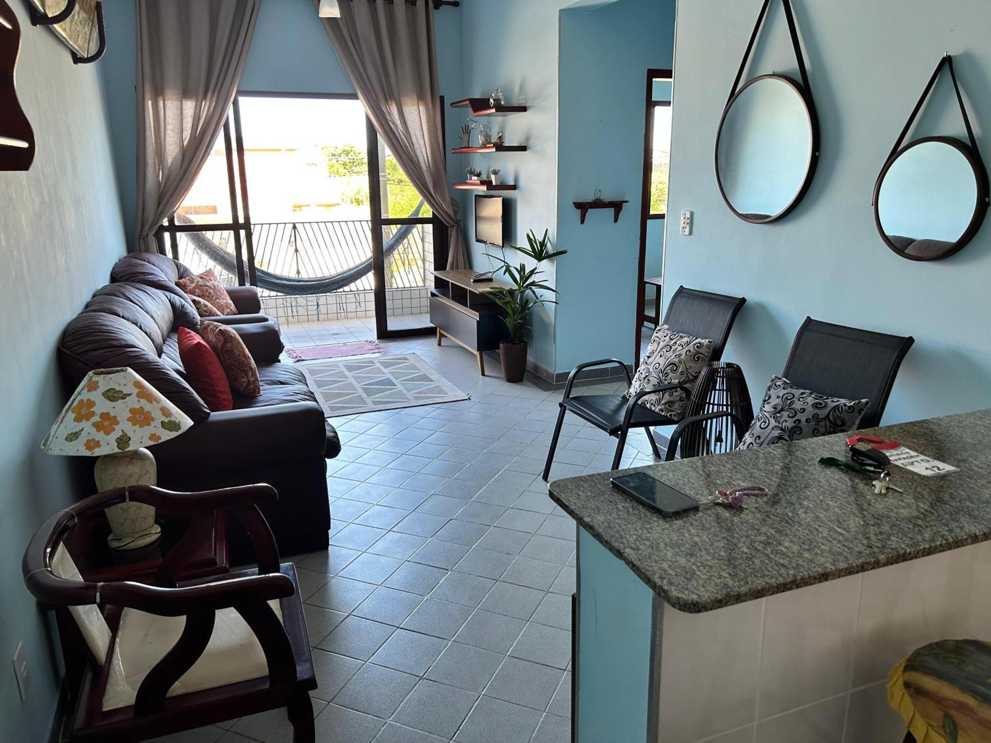 Apartamento Ap Beira-Mar Com Wi-Fi E Garagem Mongaguá Habitación foto